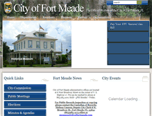 Tablet Screenshot of cityoffortmeade.com